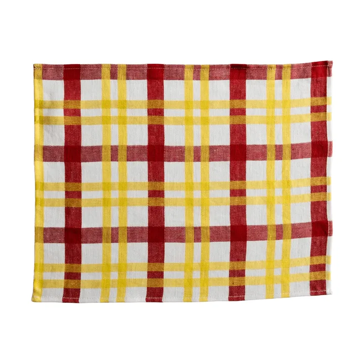 Set de table Grid - Jaune, 37x47 cm - Fine Little Day
