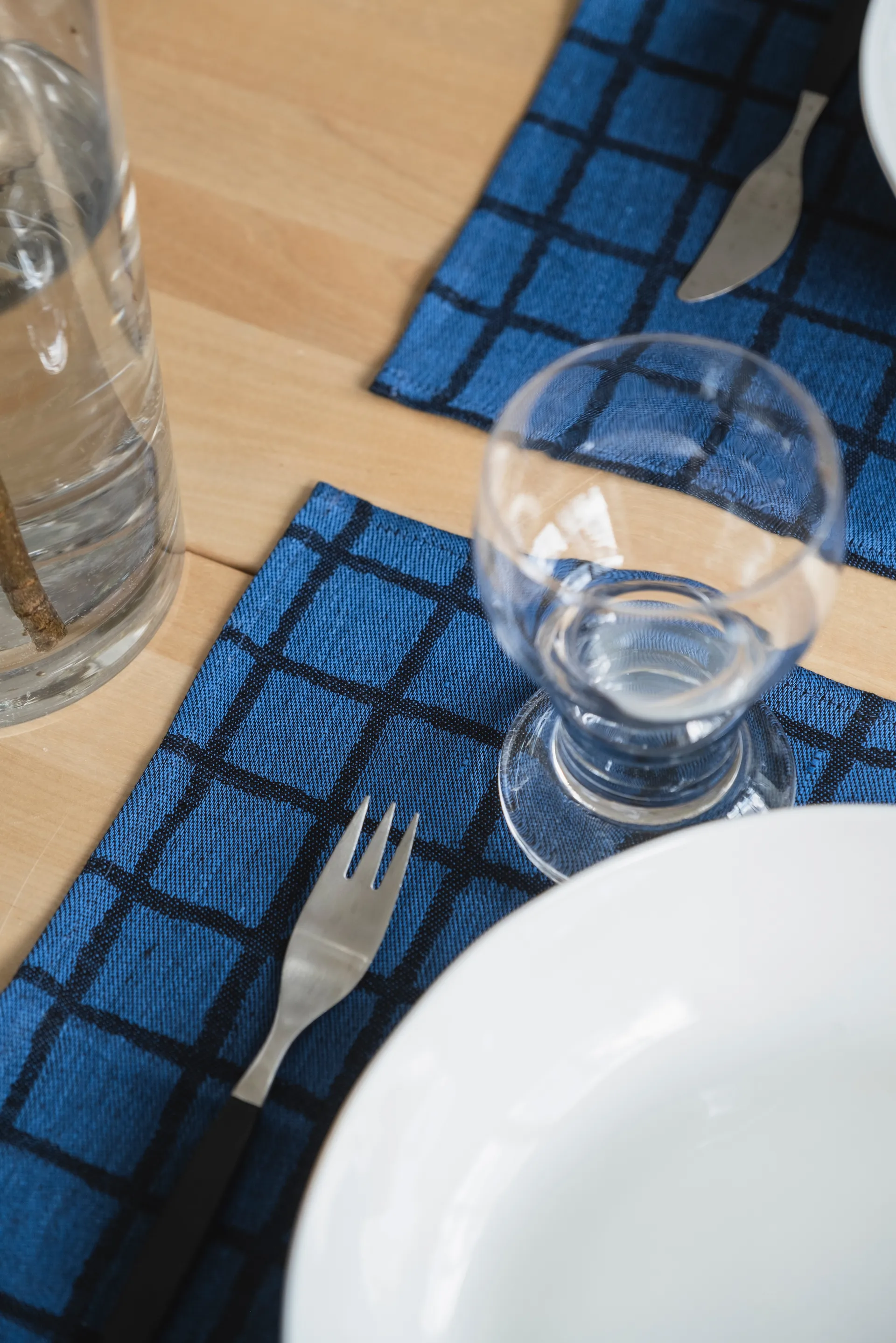 Set de table Rutig, Blue-black Fine Little Day