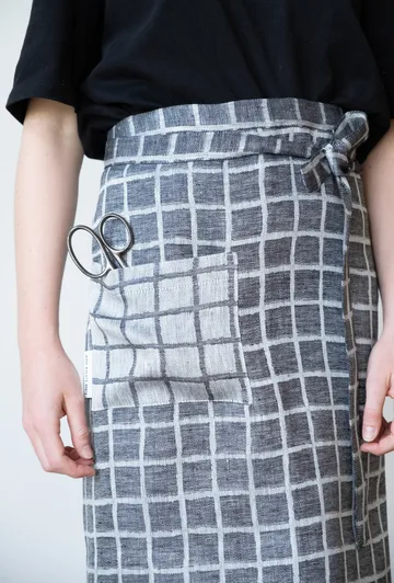 Tablier à carreaux - Noir - Fine Little Day