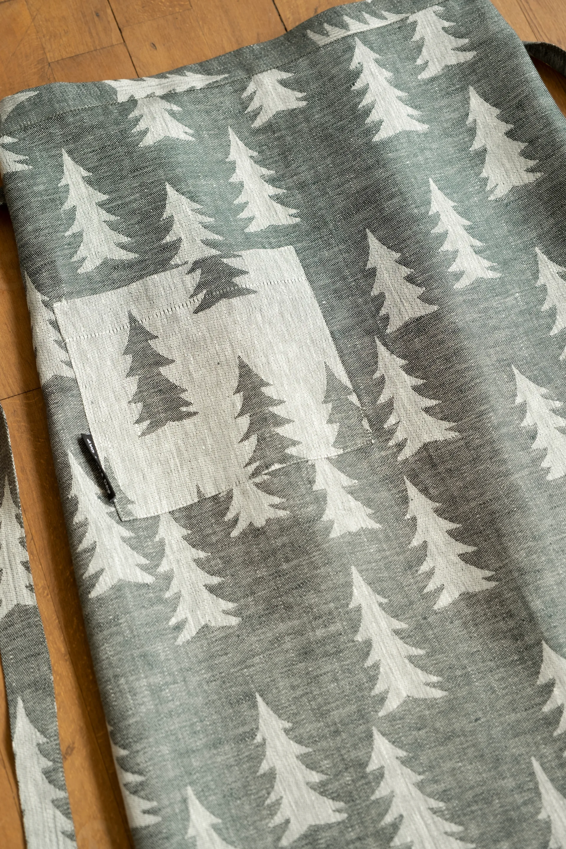 Tablier Gran, Vert-blanc Fine Little Day