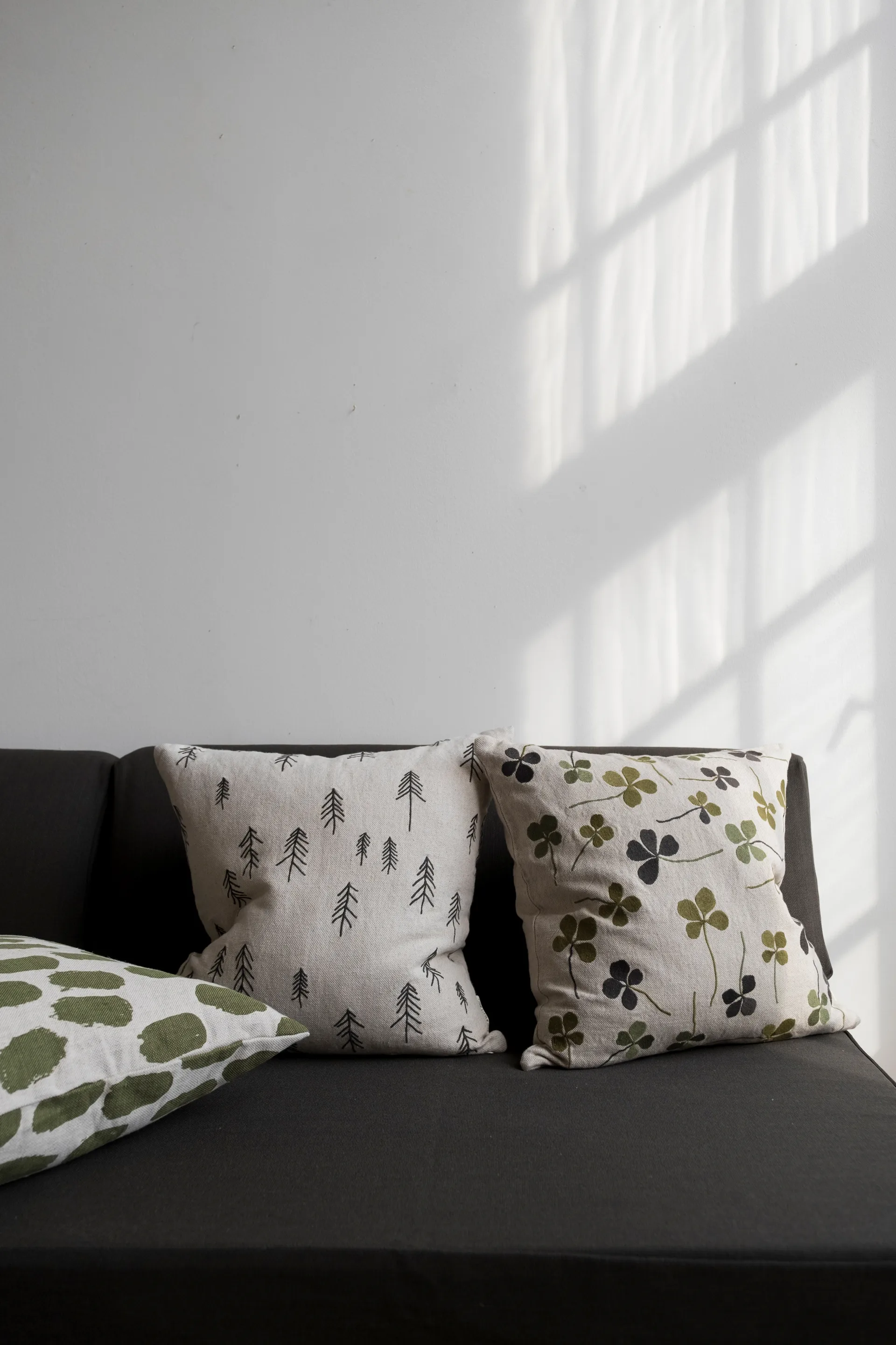 Taie Clover 48x48 cm, Vert-nature Fine Little Day