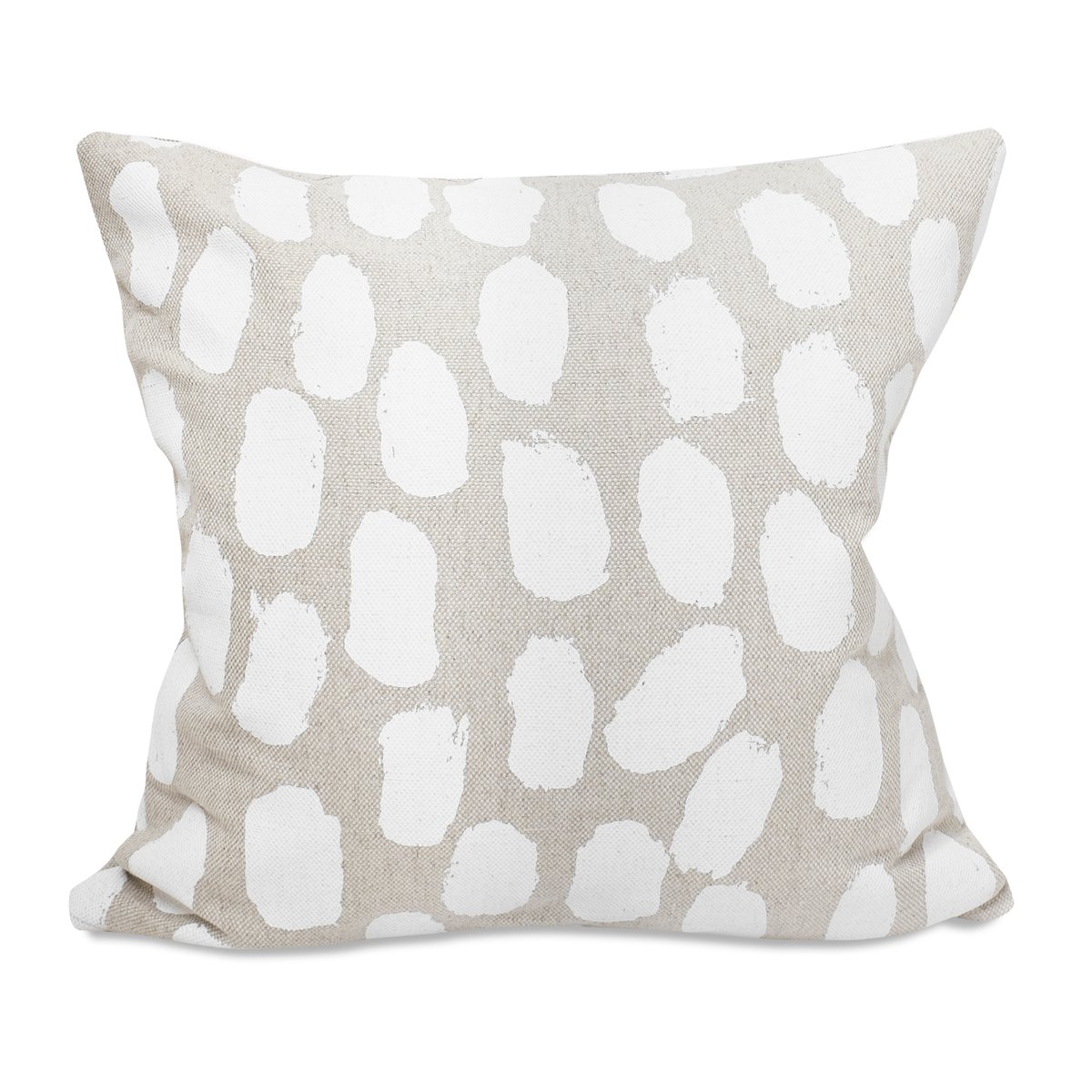 Fine Little Day Taie Dots 48x48 cm Beige-blanc | Design Scandinave | Housses de coussin | Blanc