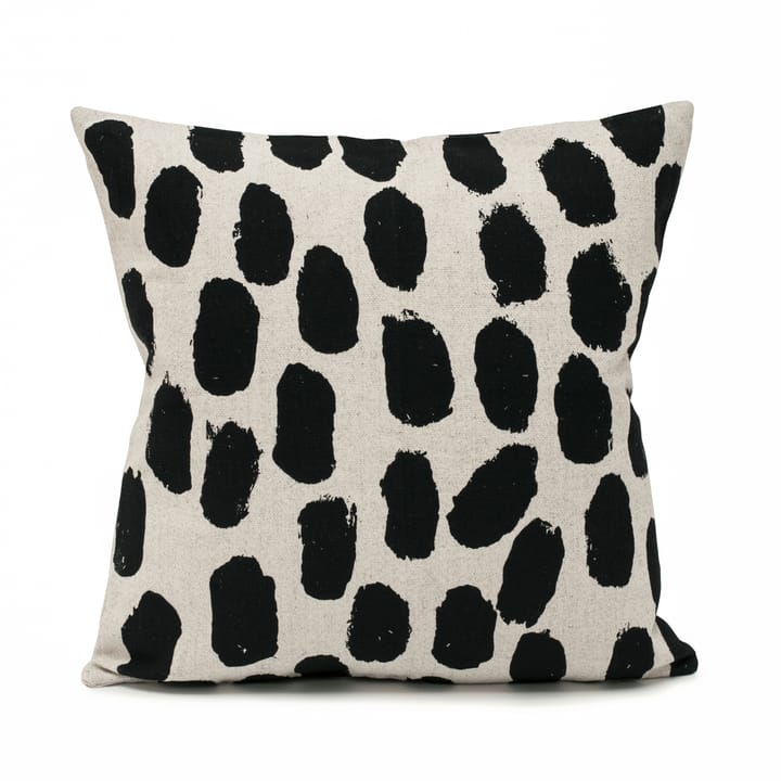 Taie Dots 48x48 cm - Beige-noir - Fine Little Day