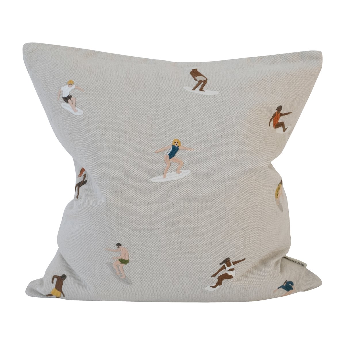 Fine Little Day Taie Surfers 48x48 cm Nature | Design Scandinave | Housses de coussin | Beige