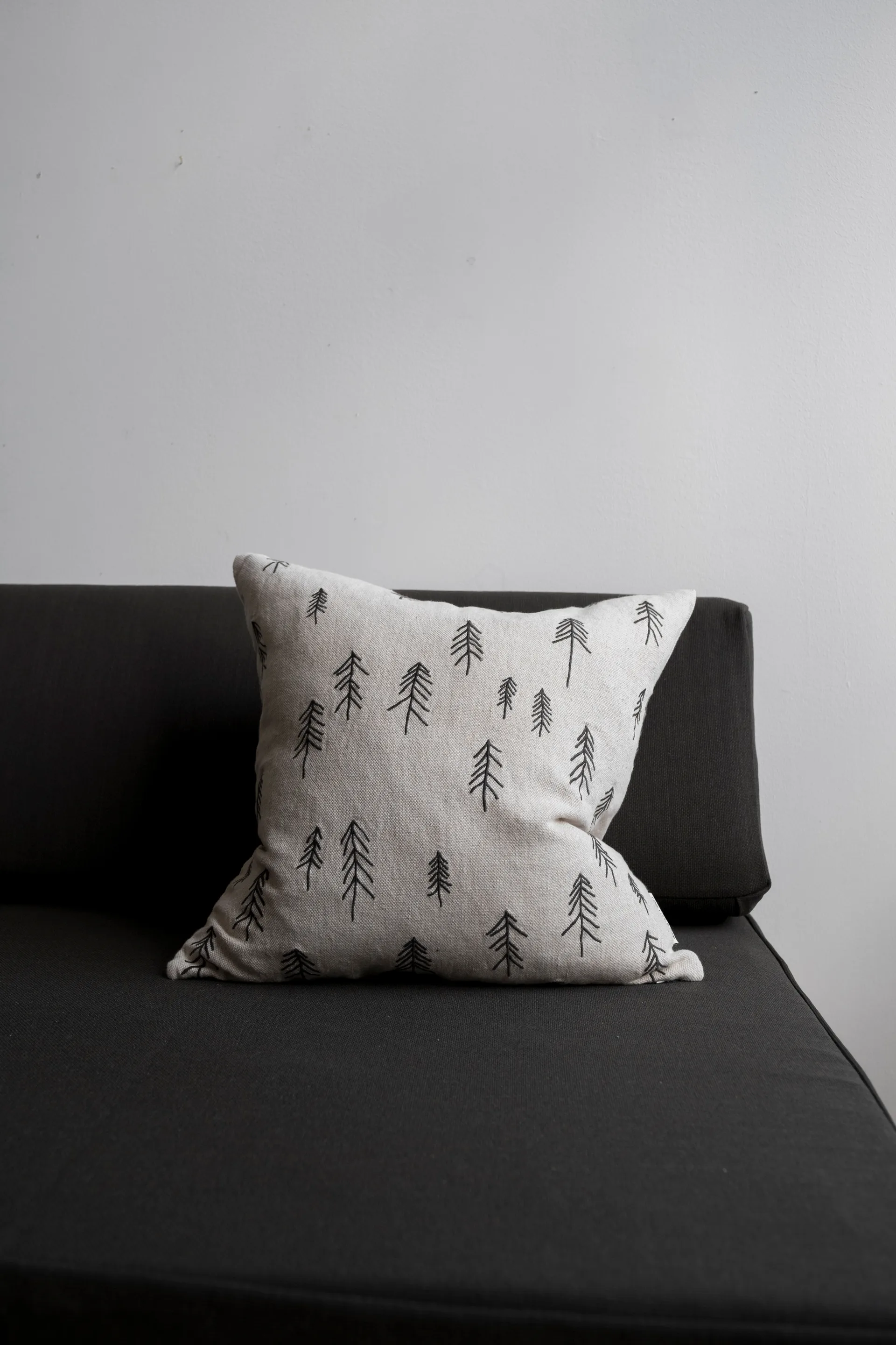 Taie Tall 48x48 cm, Marron-nature Fine Little Day