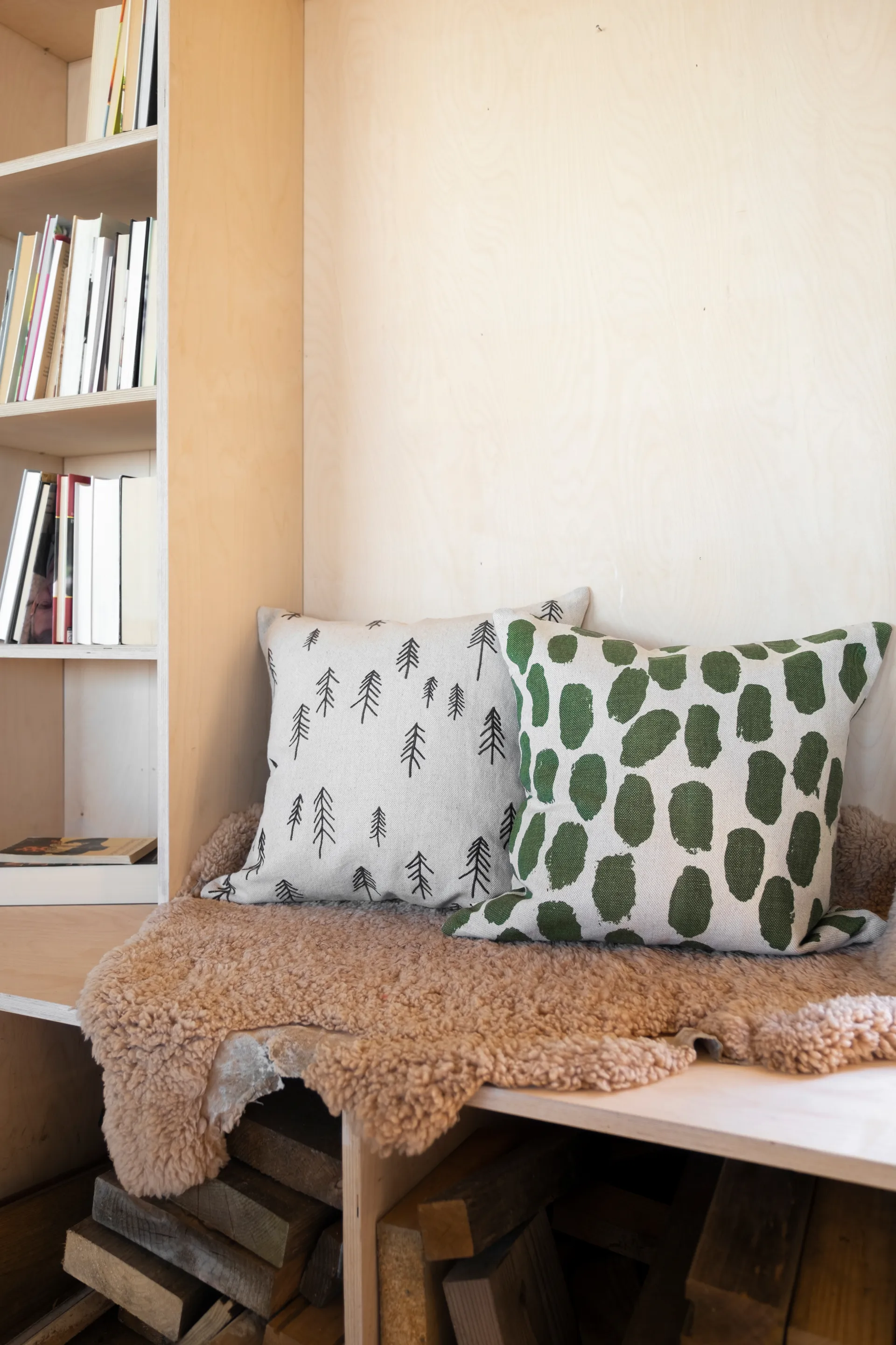 Taie Tall 48x48 cm, Marron-nature Fine Little Day