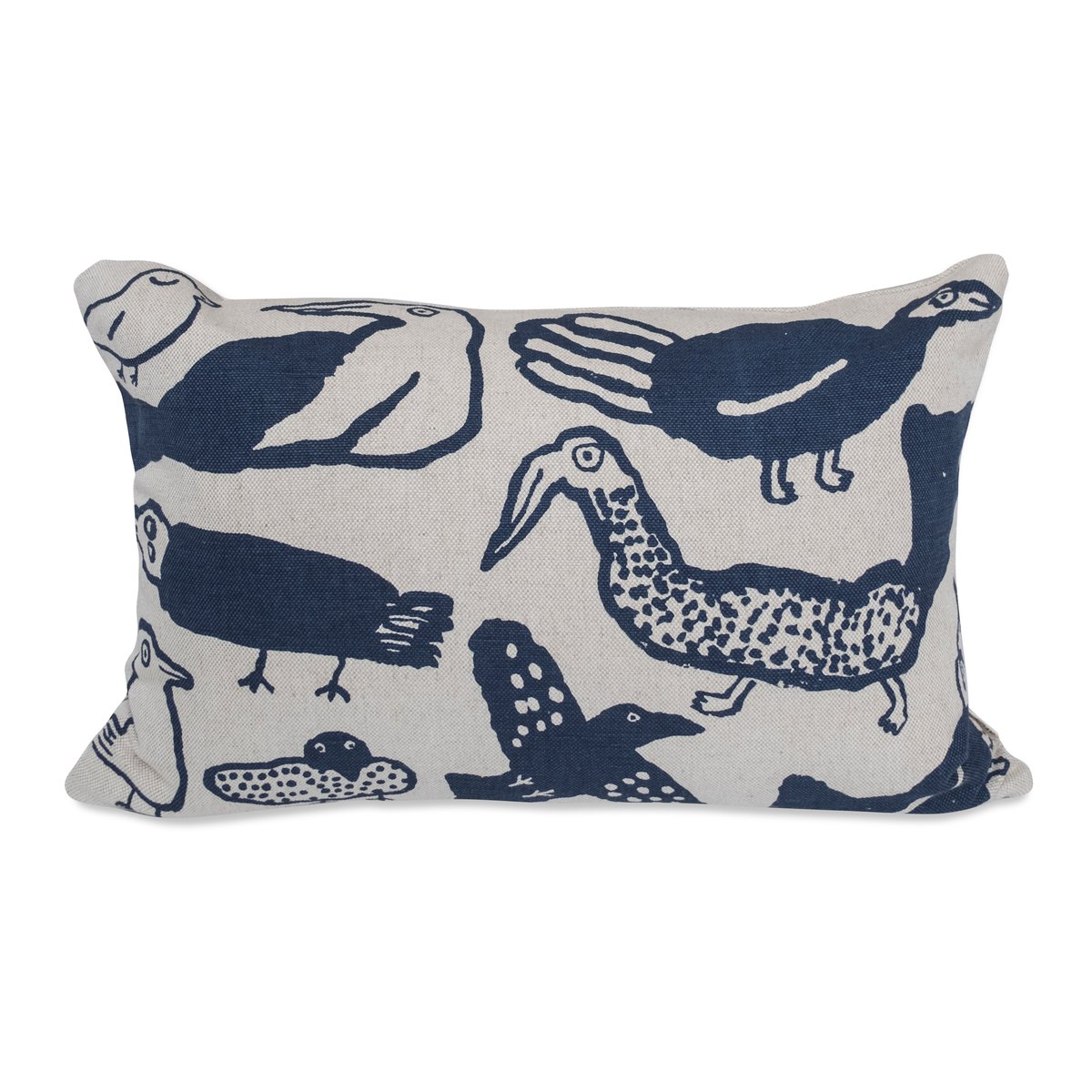Fine Little Day Taie Tori 38x58 cm Nature-bleu | Design Scandinave | Housses de coussin | Bleu