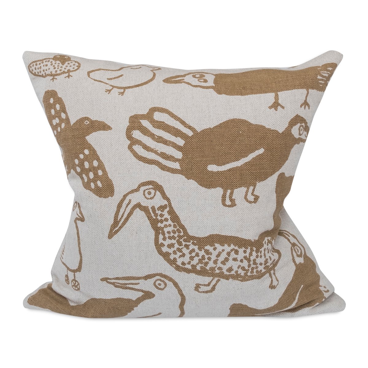 Fine Little Day Taie Tori 48x48 cm Nature-moutarde | Design Scandinave | Housses de coussin | Beige