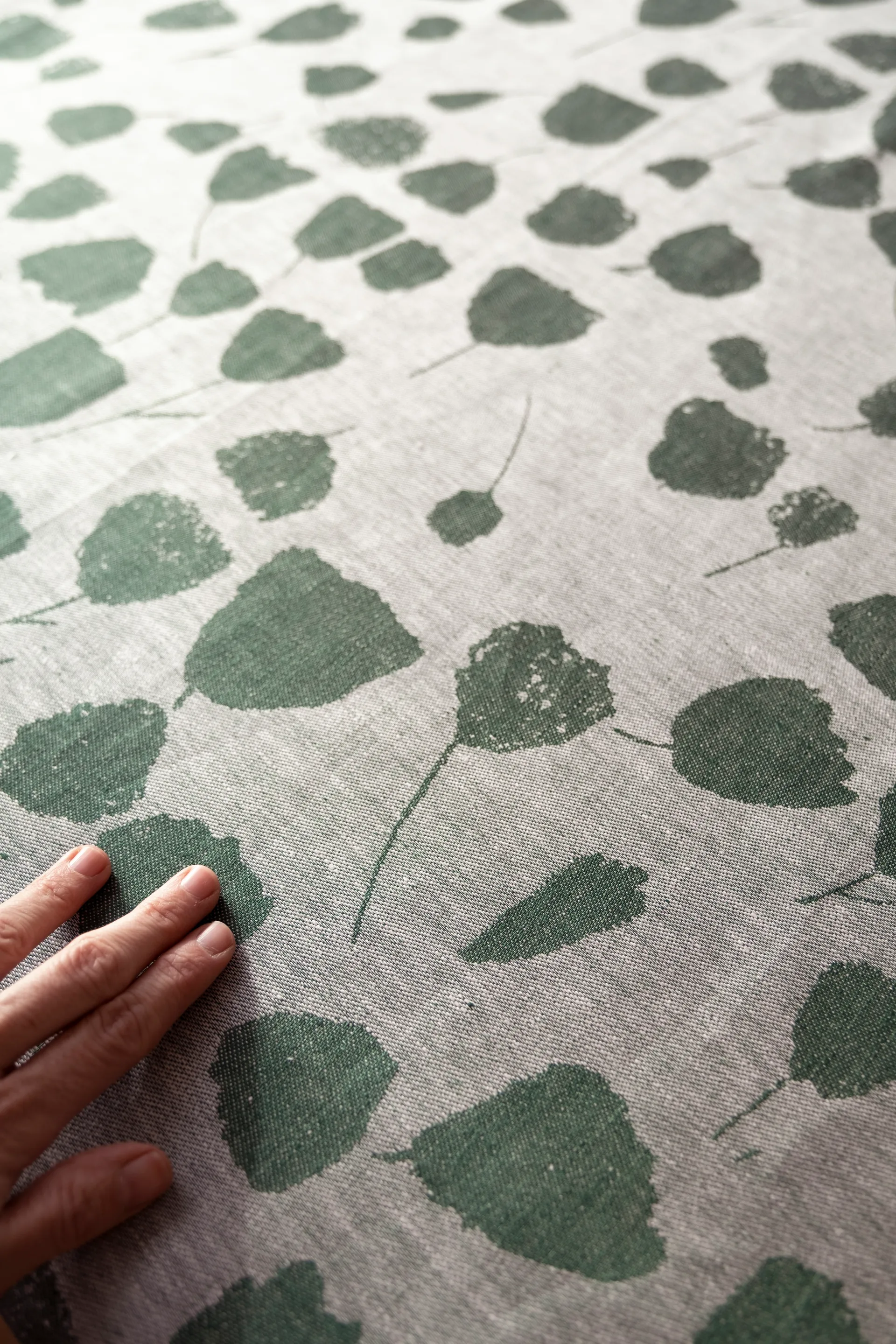 Tissu Bouquet, Vert-off white Fine Little Day