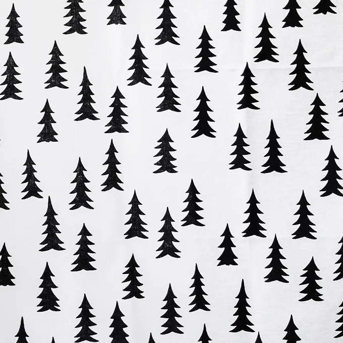 Tissu Gran, blanc-noir Fine Little Day