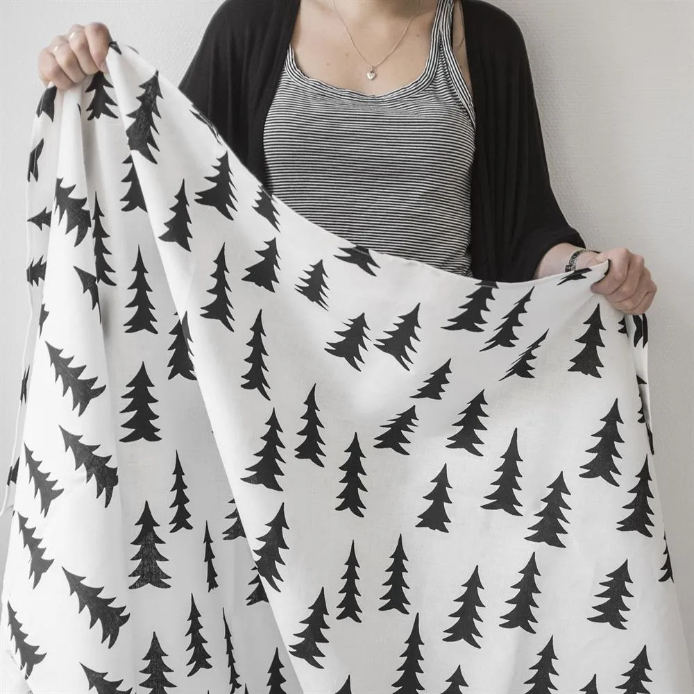 Tissu Gran, blanc-noir Fine Little Day