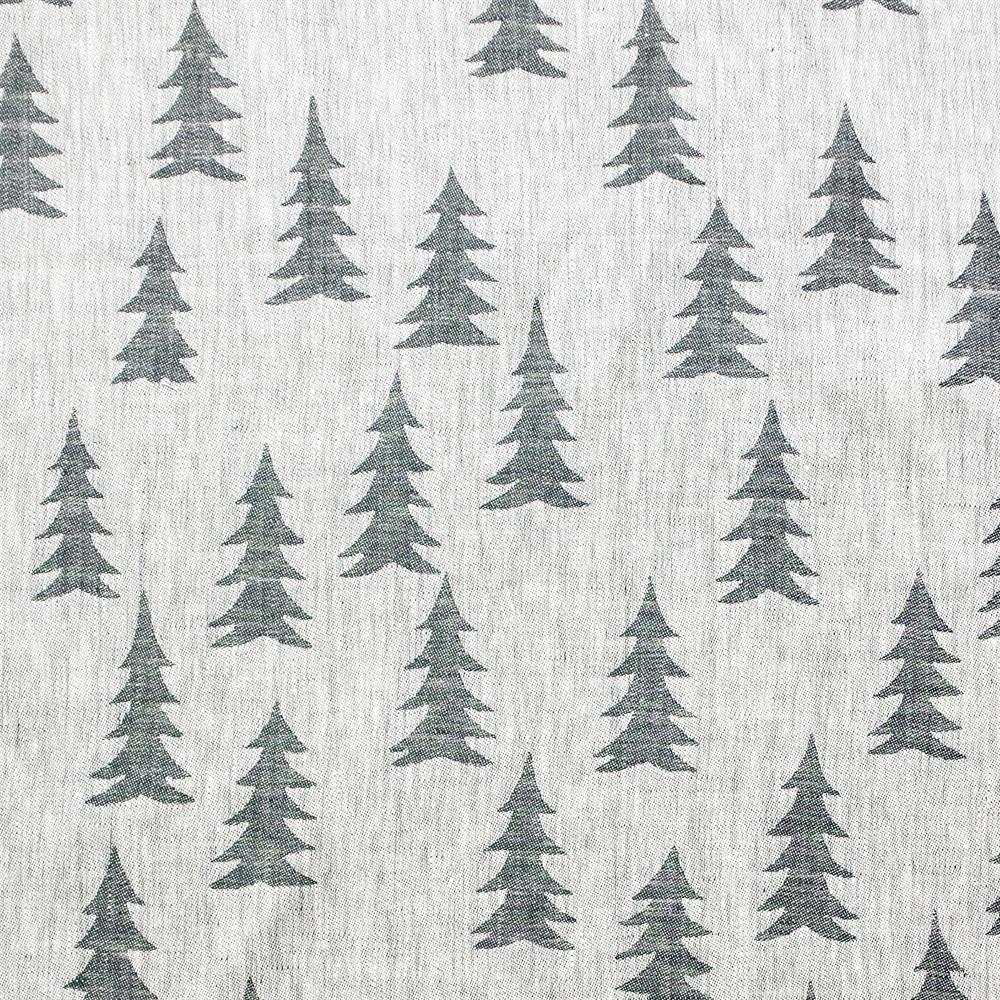 Tissu Gran lin, vert foncé-blanc Fine Little Day