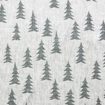 Tissu Gran lin - vert foncé-blanc - Fine Little Day