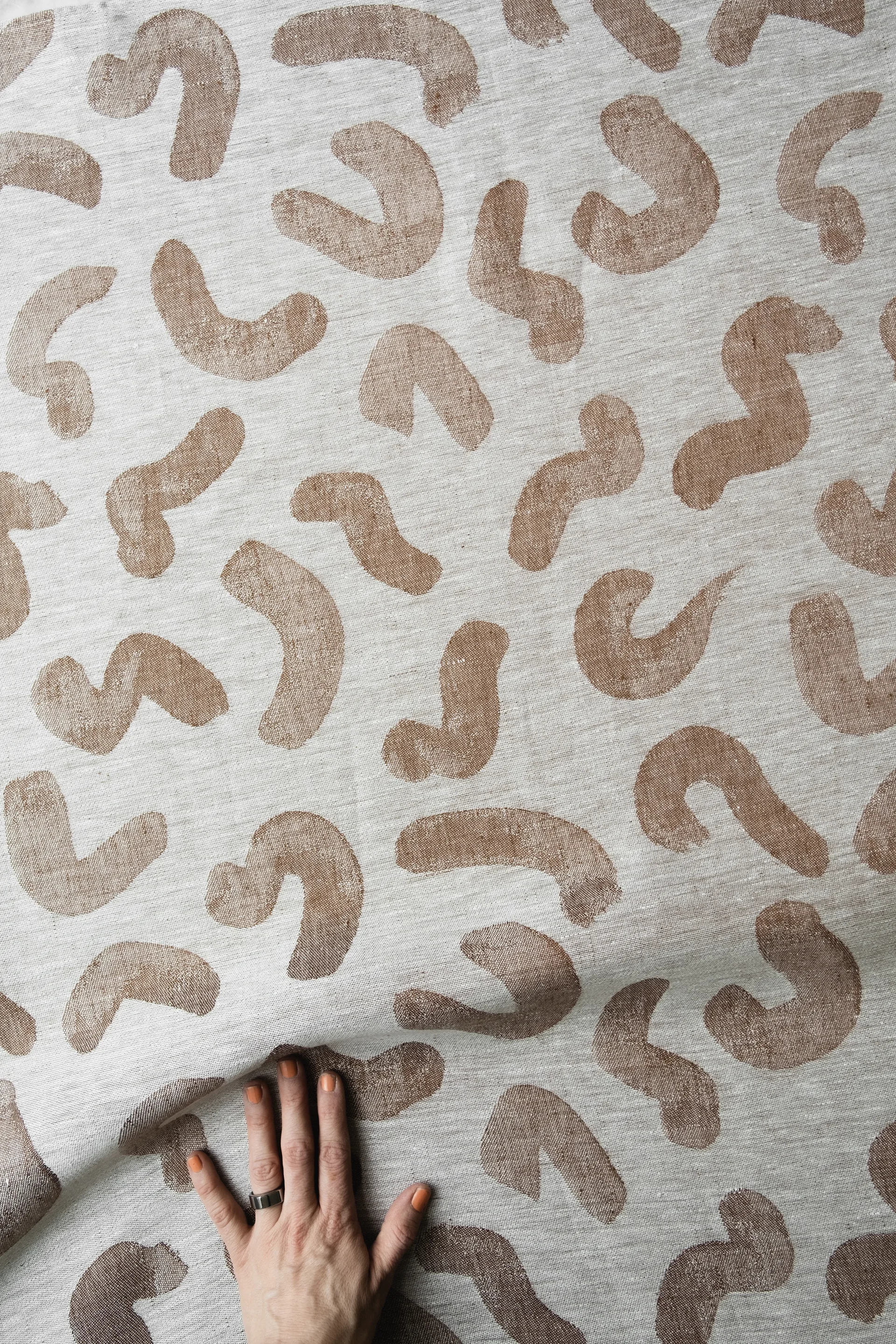 Tissu Udon, Marron Fine Little Day