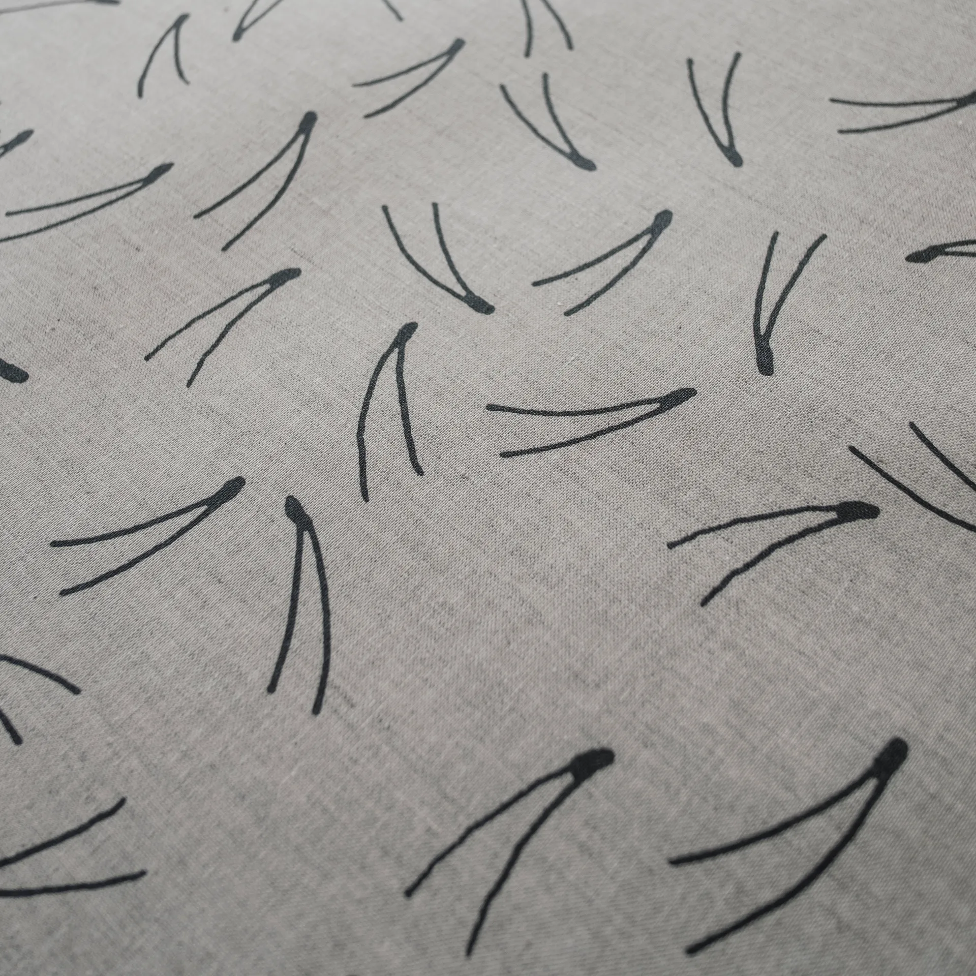 Toile cirée Barr, Noir-Nature Fine Little Day