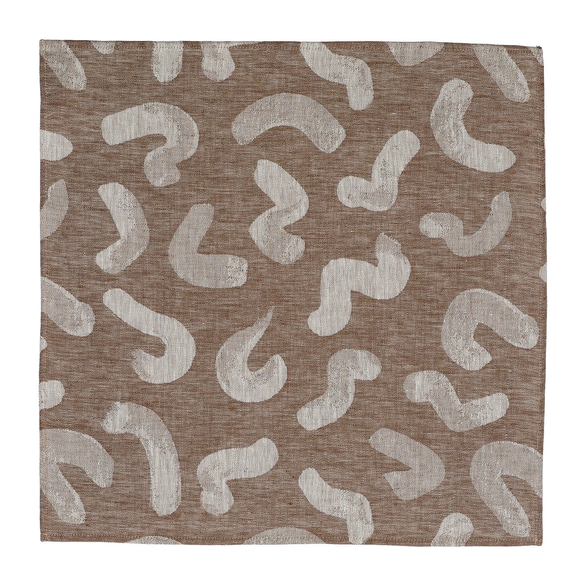 Fine Little Day Torchon Udon 58x58 cm Marron | Design Scandinave | Torchons | Marron