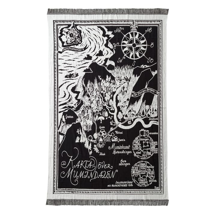 Couverture Moominkarta, Noir - Blanc Finlayson