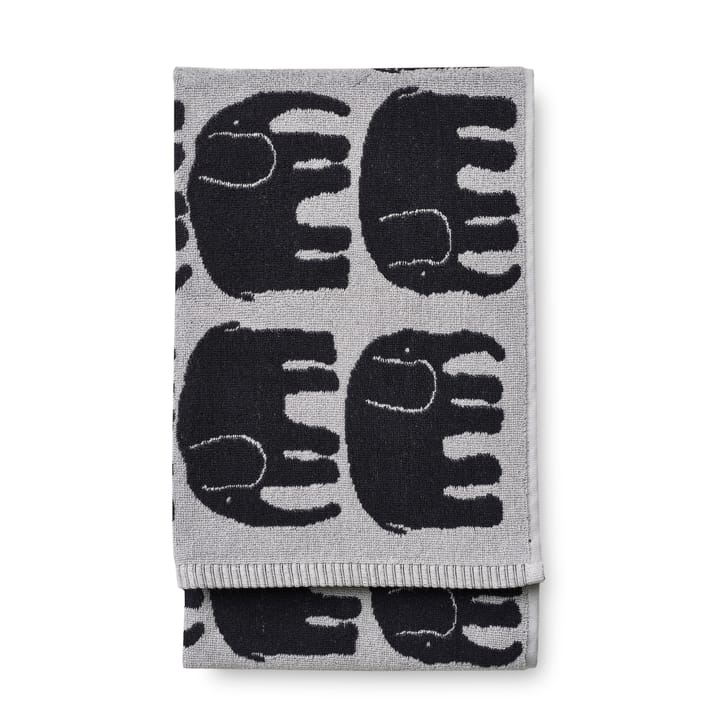 Serviette de bain Elefantti - Noir - Gris - Finlayson