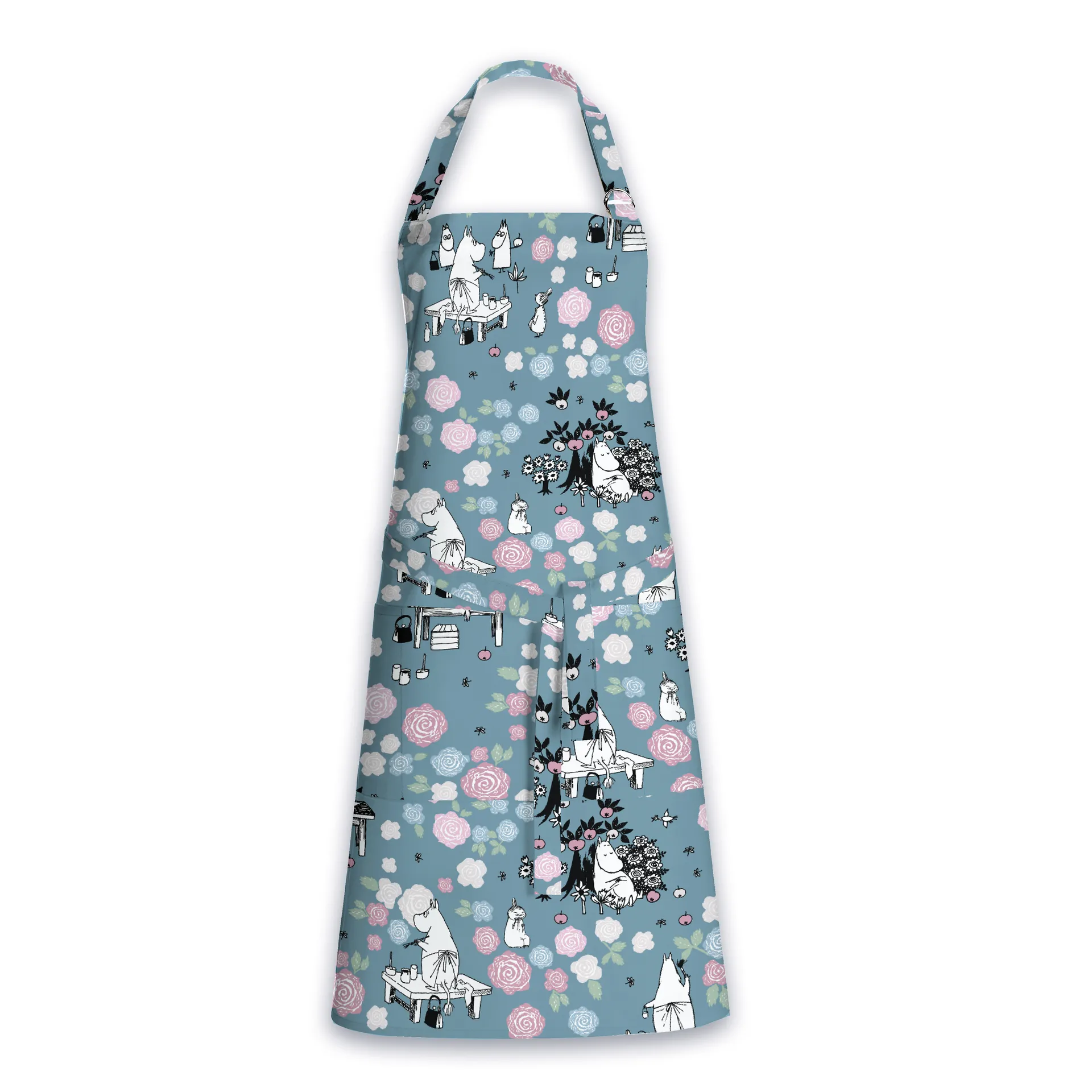 Tablier Moominmamman rêve éveillé, Bleu foncé - Rose Finlayson