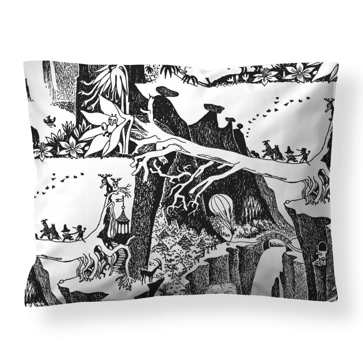 Taie d'oreiller ÄventyrsMoomin, Noir - Blanc Finlayson