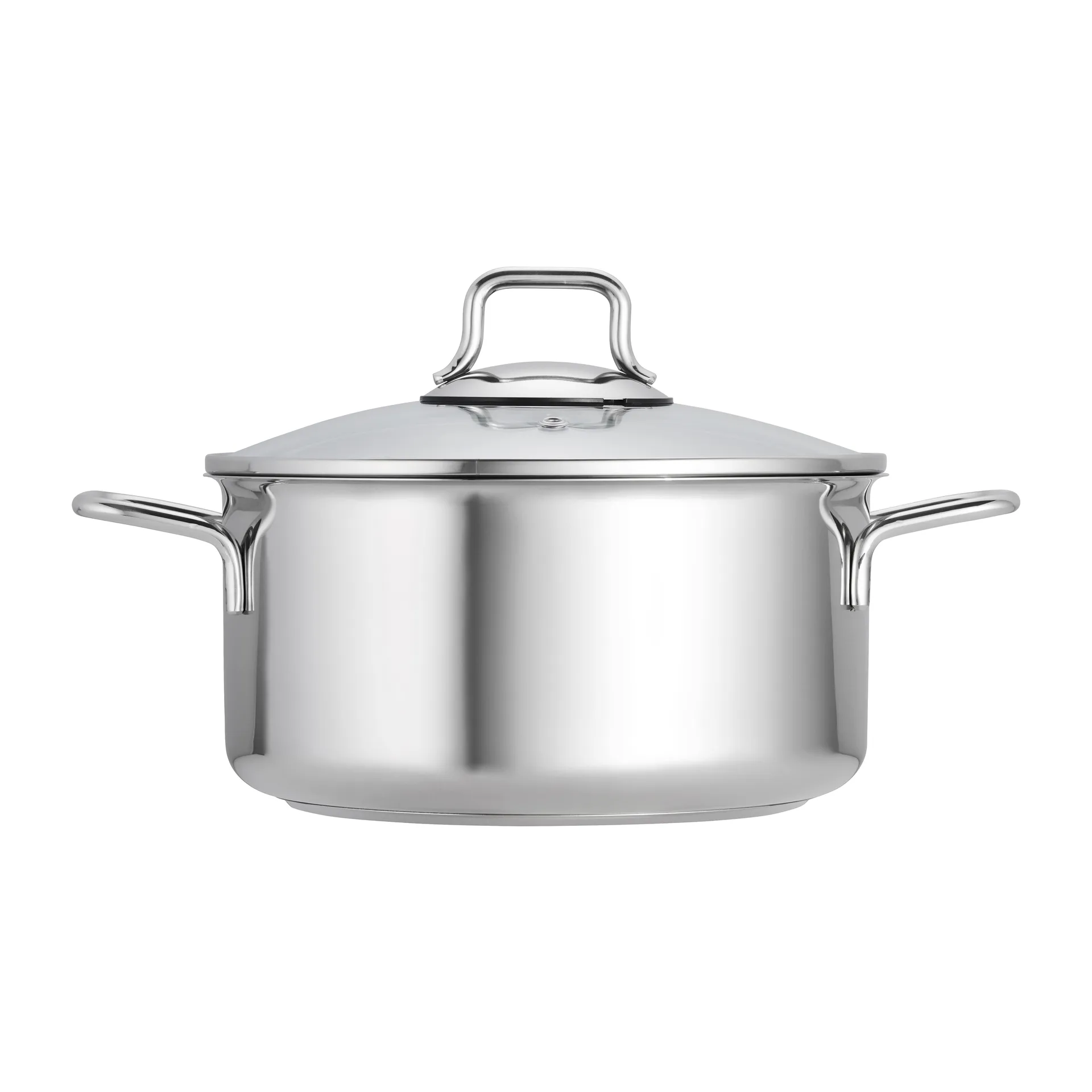 Batterie de cuisine Fiskars avec couvercle en verre 3 Pièces, Acier inoxydable Fiskars