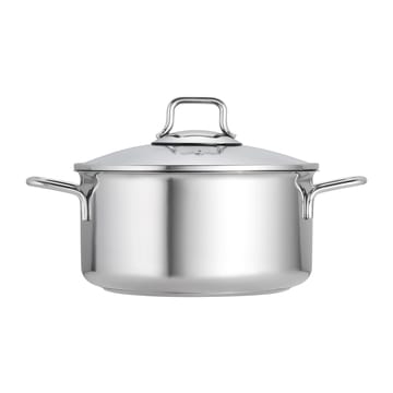 Batterie de cuisine Fiskars avec couvercle en verre 3 Pièces - Acier inoxydable - Fiskars
