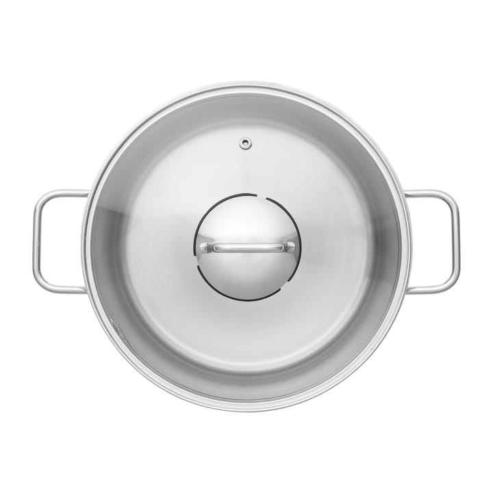 Batterie de cuisine Fiskars avec couvercle en verre 3 Pièces, Acier inoxydable Fiskars