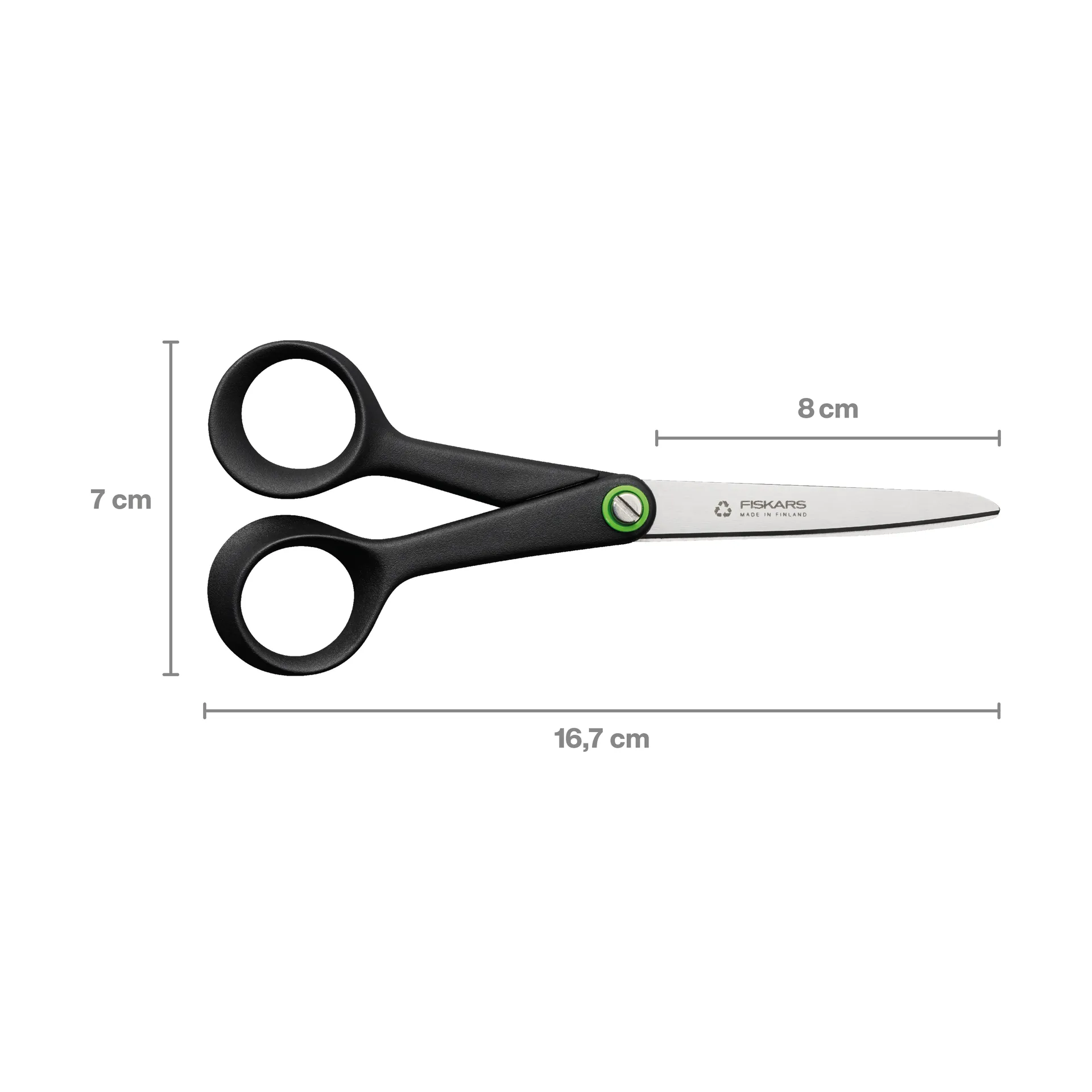 Ciseaux universels Functional Form 17 cm, Noir Fiskars