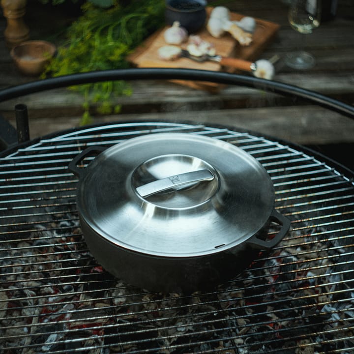 Cocotte Norden Grill Chef en fonte et acier inoxydable, Ø30 cm Fiskars