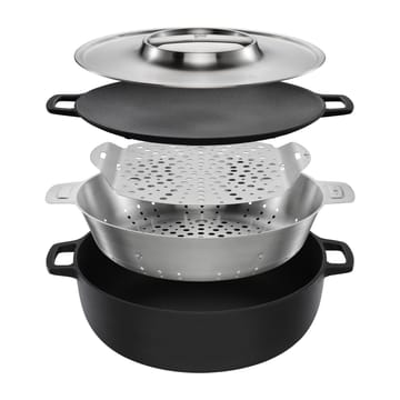 Cocotte Norden Grill Chef en fonte et acier inoxydable - Ø30 cm - Fiskars