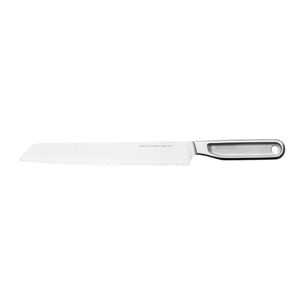Fiskars Couteau à pain All Steel 22 cm | Design Scandinave | Couteaux à pain | Argenté