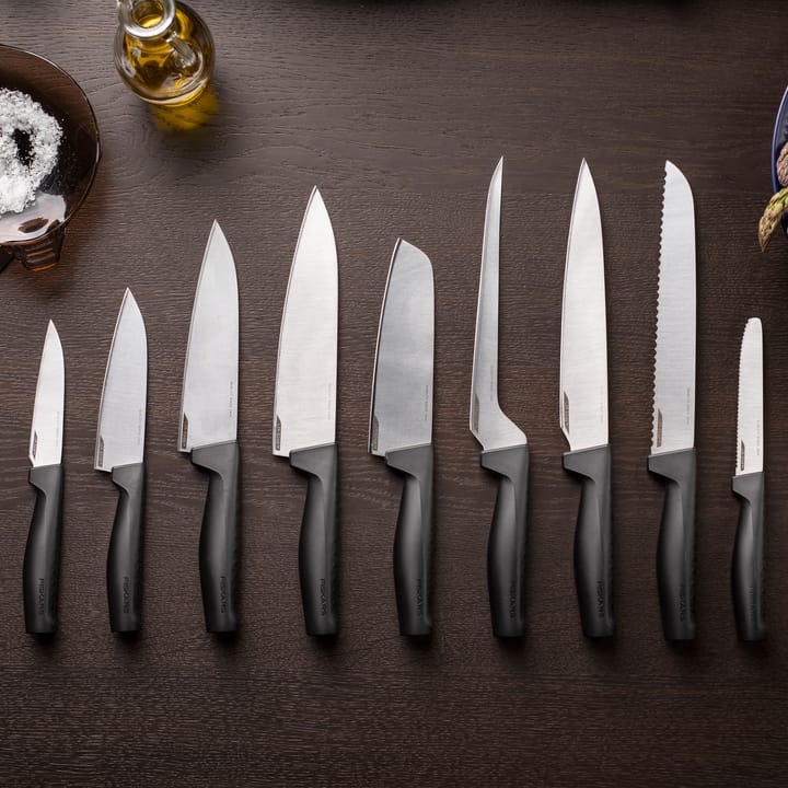 Couteau à pain Hard Edge 22 cm - Acier inoxydable - Fiskars