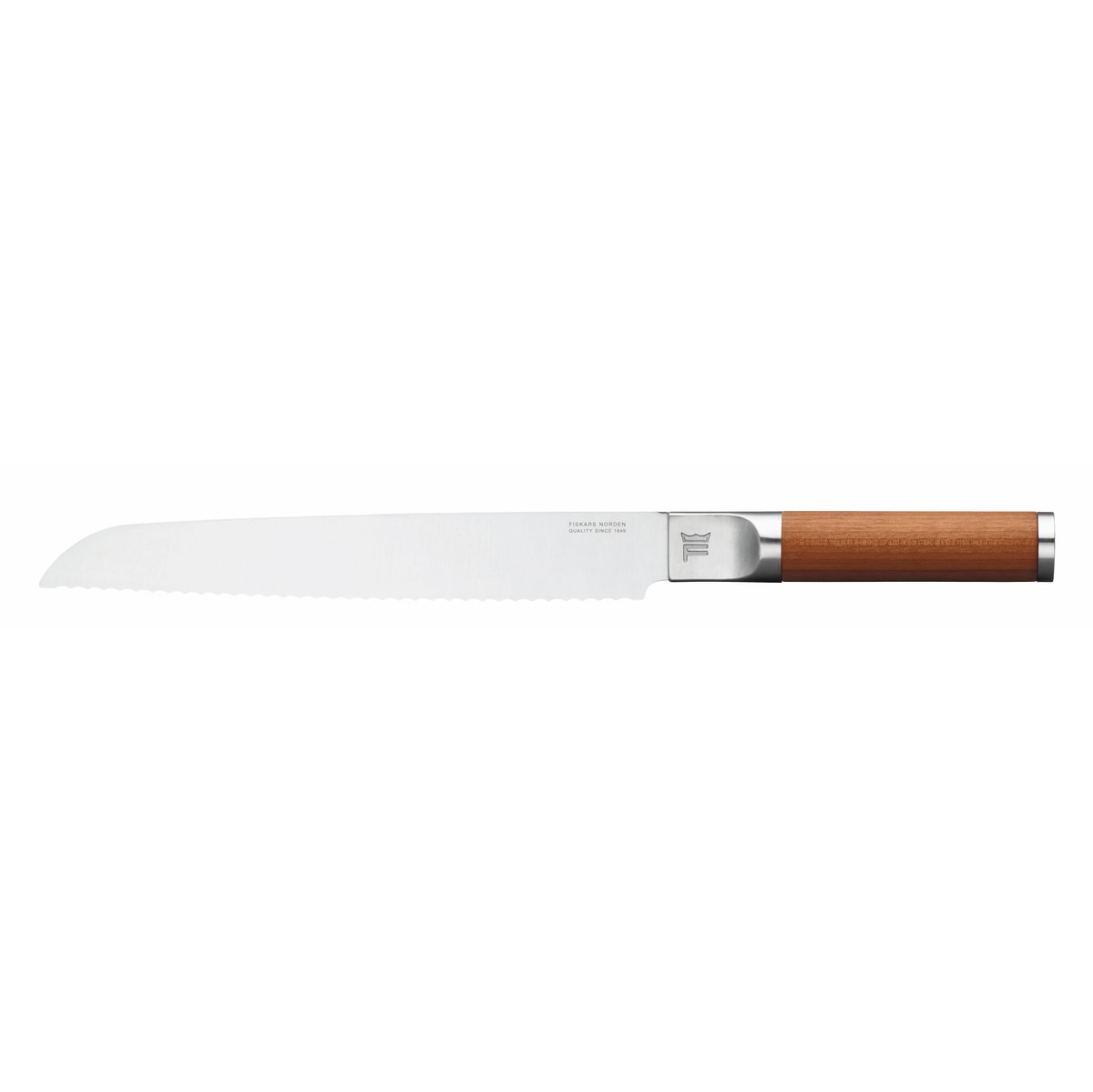 Fiskars Couteau à pain Norden 22 cm | Design Scandinave | Couteaux à pain | Marron