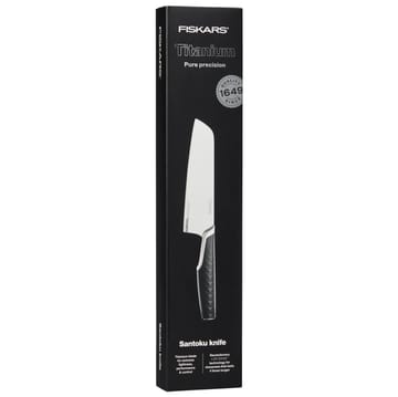 Couteau santoku Titanium 16 cm - Noir - Fiskars