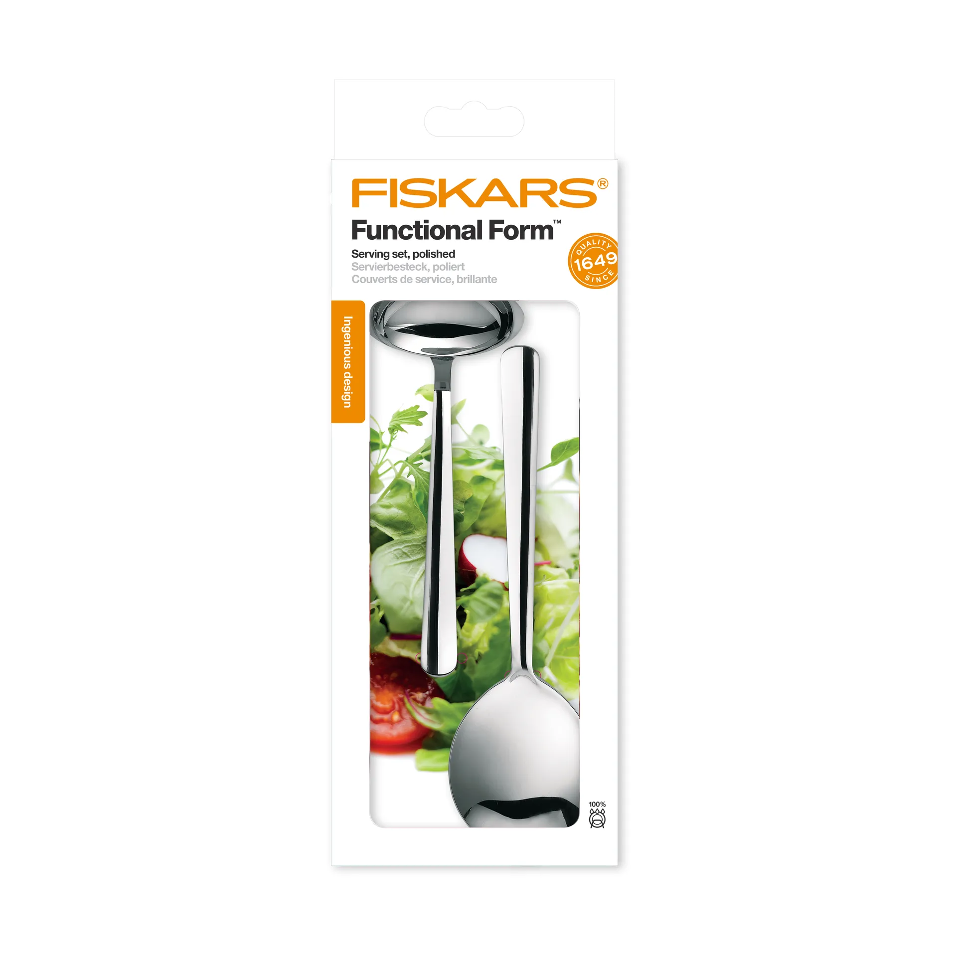 Couverts de service Functional Form, 2 pièces, Brillant Fiskars