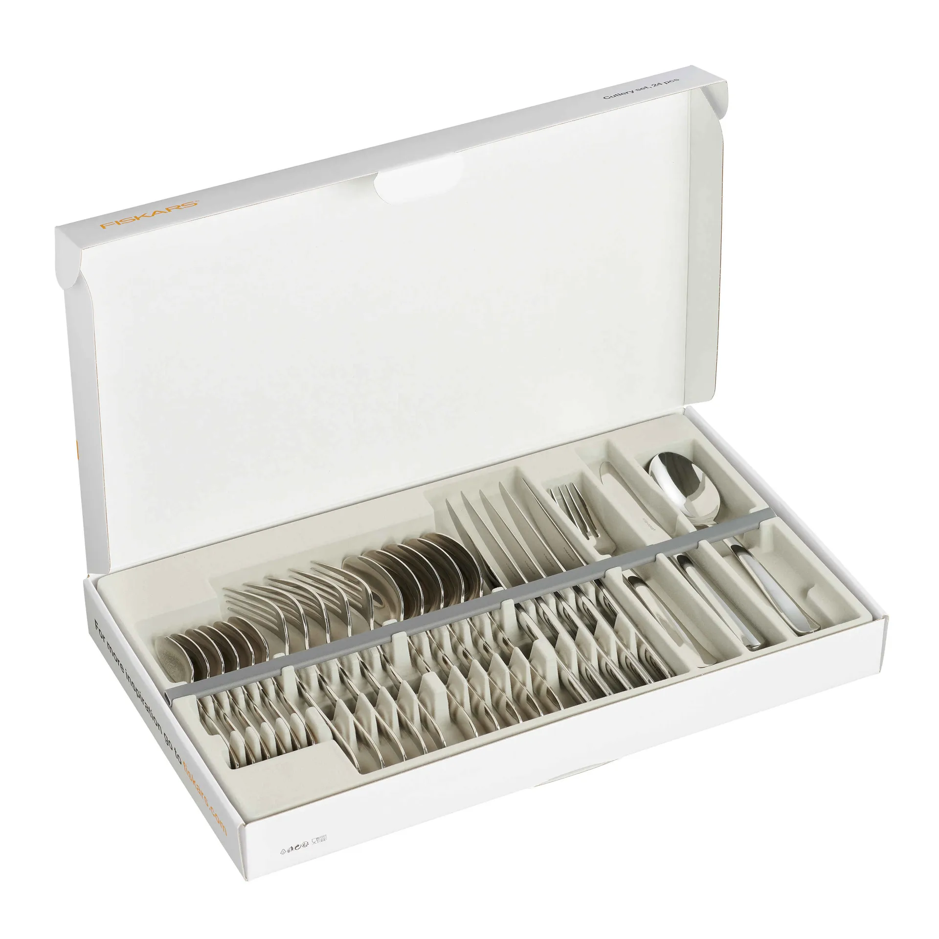 Couverts Functional Form finition brillante, 24 pièces Fiskars