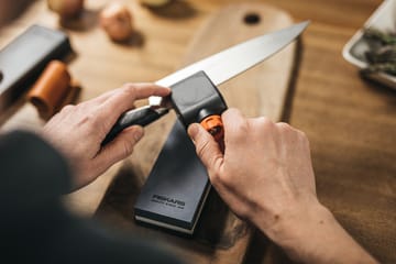 Ensemble aiguiseur de couteau Fiskars - Noir-orange - Fiskars
