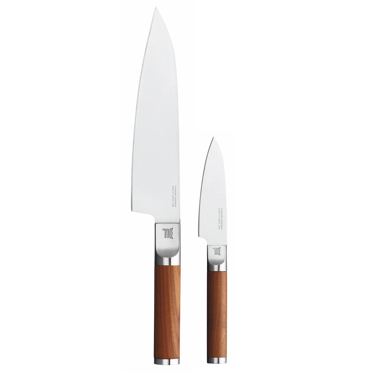 Fiskars Ensemble de couteaux Norden 2 pièces | Design Scandinave | Sets de couteaux | Marron
