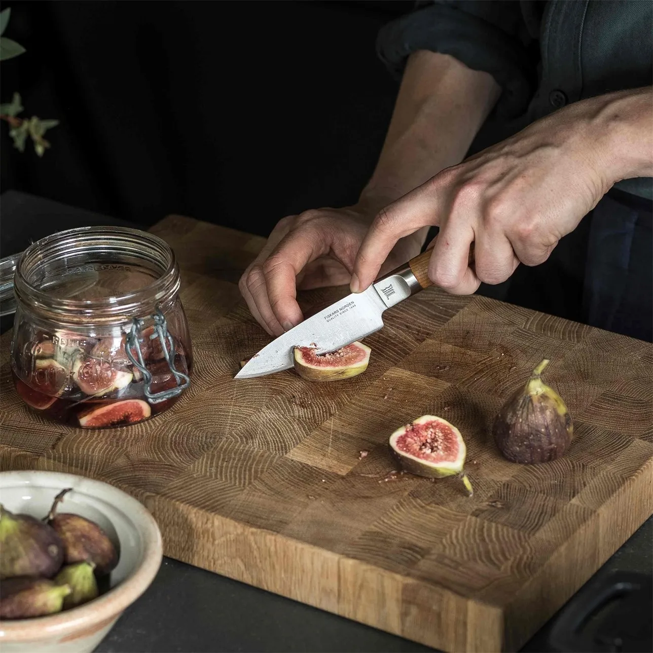 Ensemble de couteaux Norden couteau de chef + couteau à légumes 2 pièces, Acier inoxydable-bouleau Fiskars