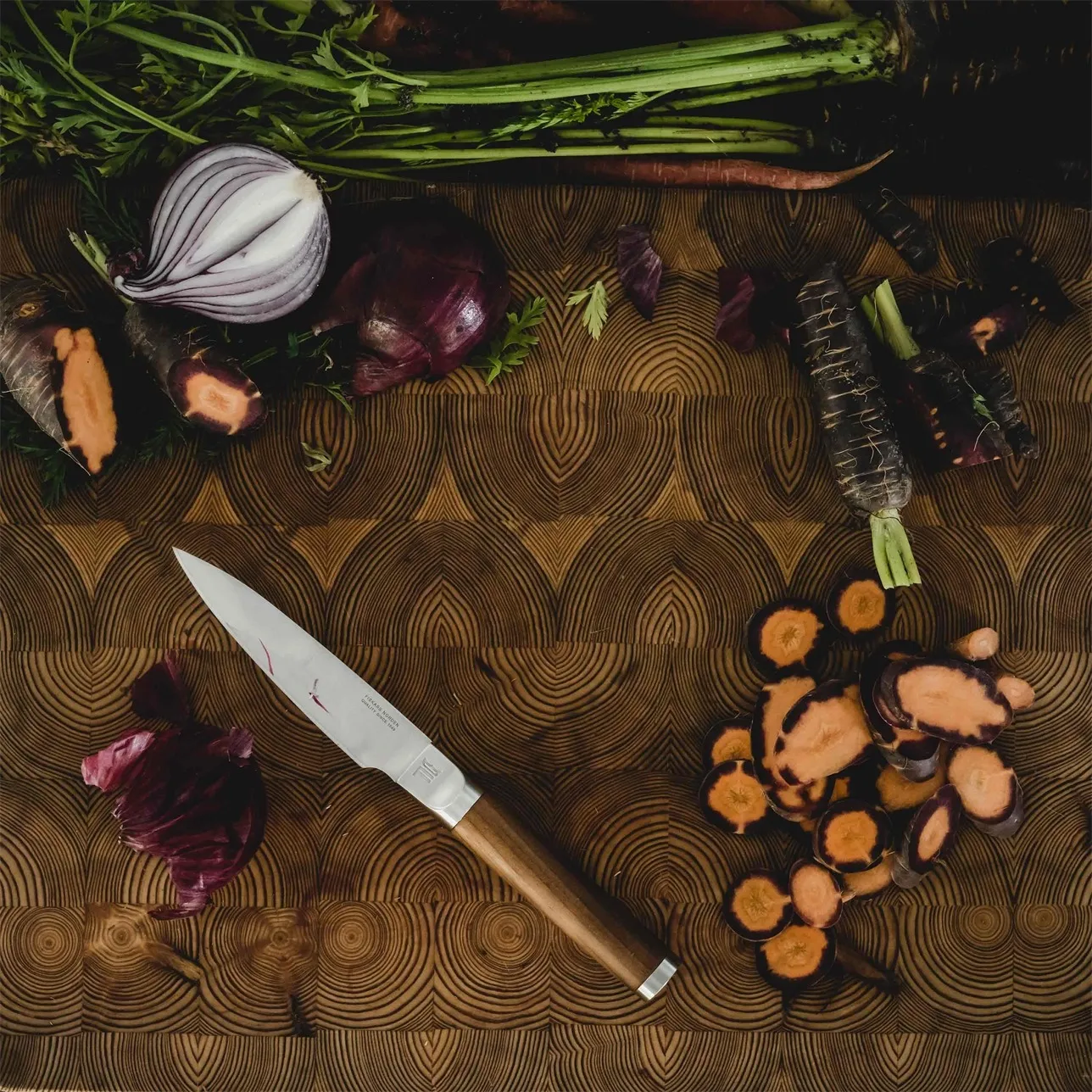 Ensemble de couteaux Norden couteau de chef + couteau à légumes 2 pièces, Acier inoxydable-bouleau Fiskars