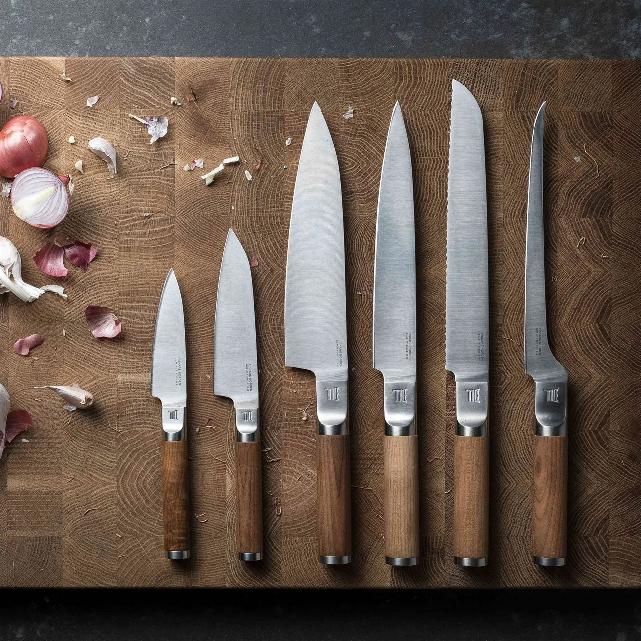 Ensemble de couteaux Norden couteau de chef + couteau à légumes 2 pièces, Acier inoxydable-bouleau Fiskars