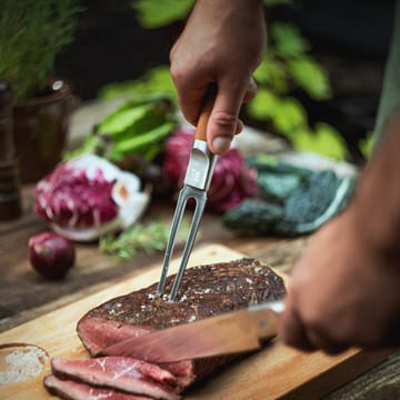 Fourchette à steak Norden - Acier inoxydable-bouleau - Fiskars