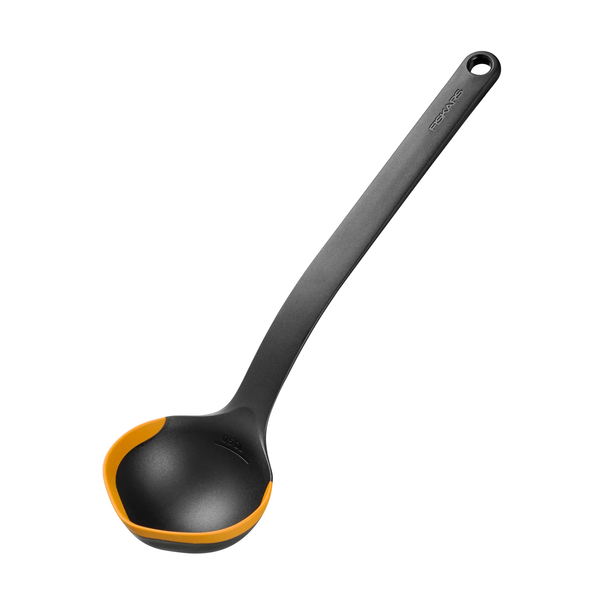 Functional Form louche à soupe, Noir-orange, 36,2 cm Fiskars