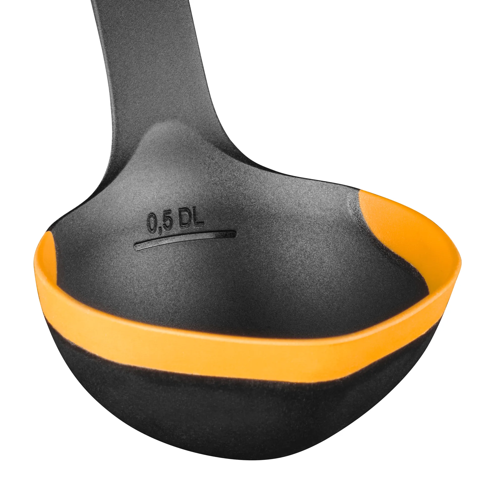 Functional Form louche à soupe, Noir-orange, 36,2 cm Fiskars