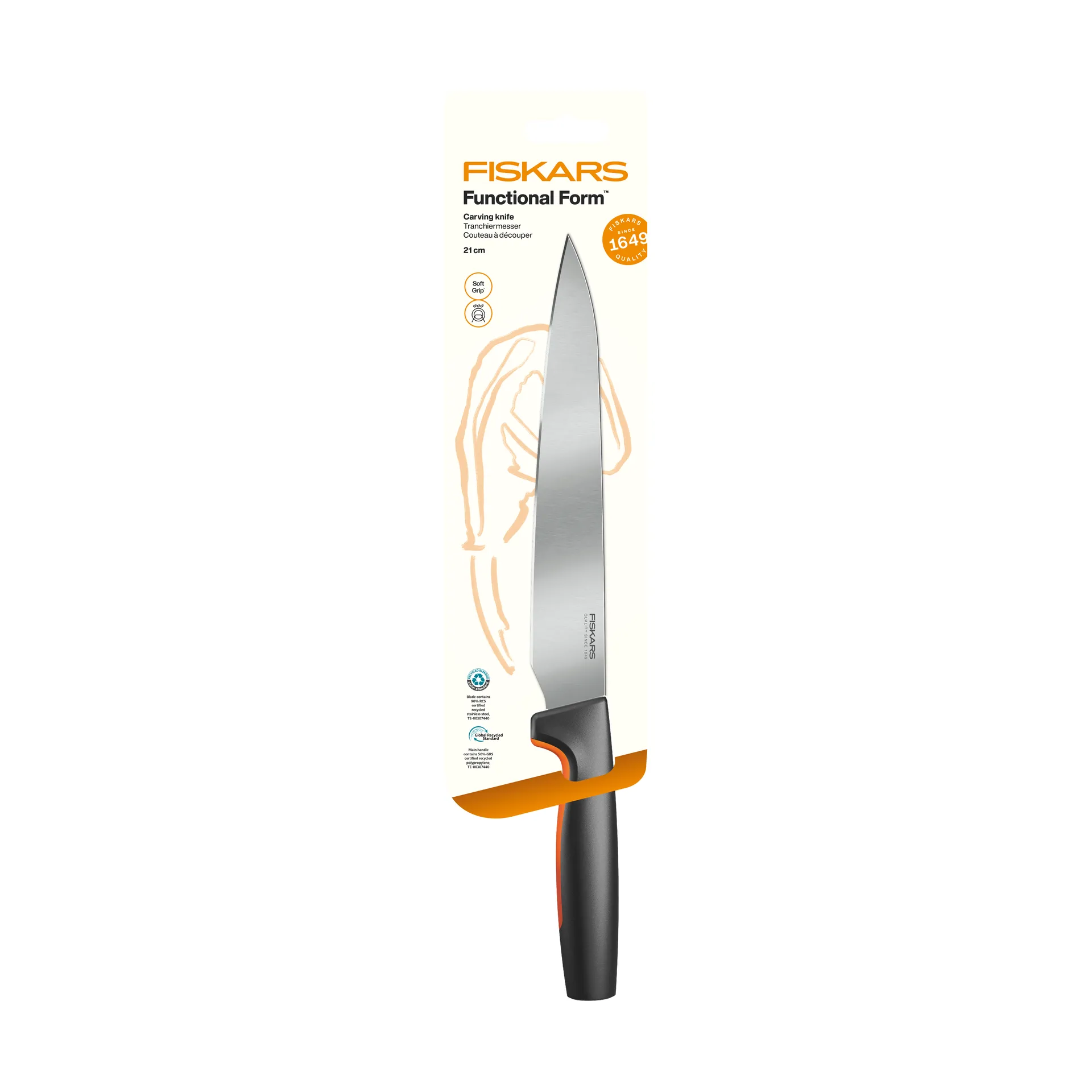 Functional Form tranchelard, Acier inoxydable Fiskars