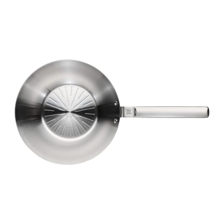 Poêle wok Norden Steel en acier inoxydable non revêtu, Ø28cm Fiskars