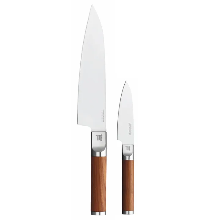 Set de couteaux de chef + à légumes Norden 2 pièces - Acier inoxydable-bouleau - Fiskars