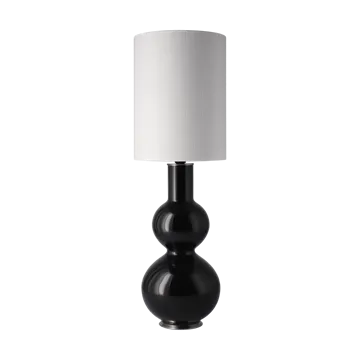 Lampe de table Augusta, base noire - Babel Beige L - Flavia Lamps