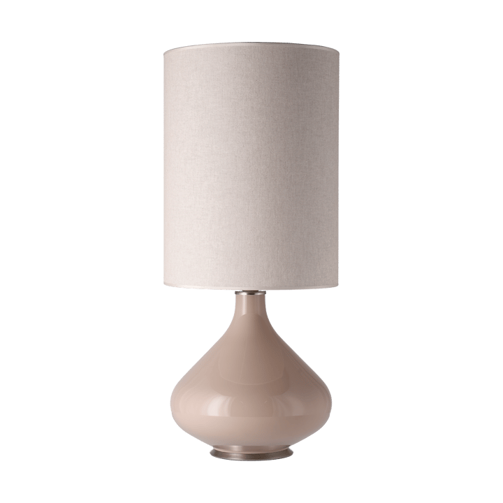 Lampe de table Flavia, base beige - Milano Tostado L - Flavia Lamps