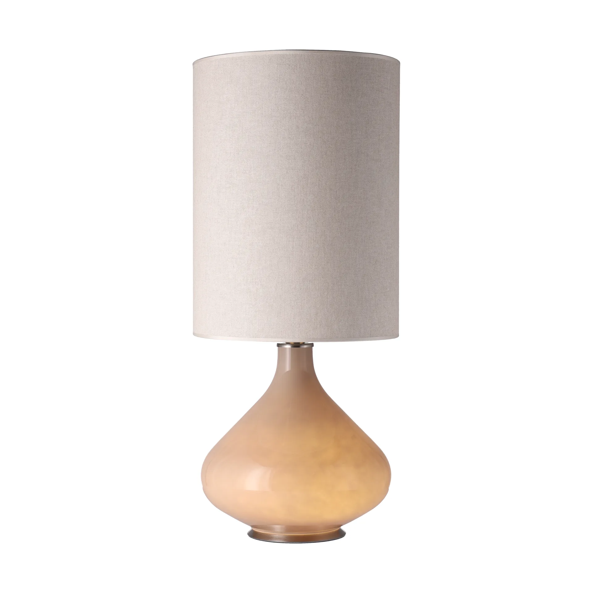 Lampe de table Flavia, base beige, Milano Tostado L Flavia Lamps